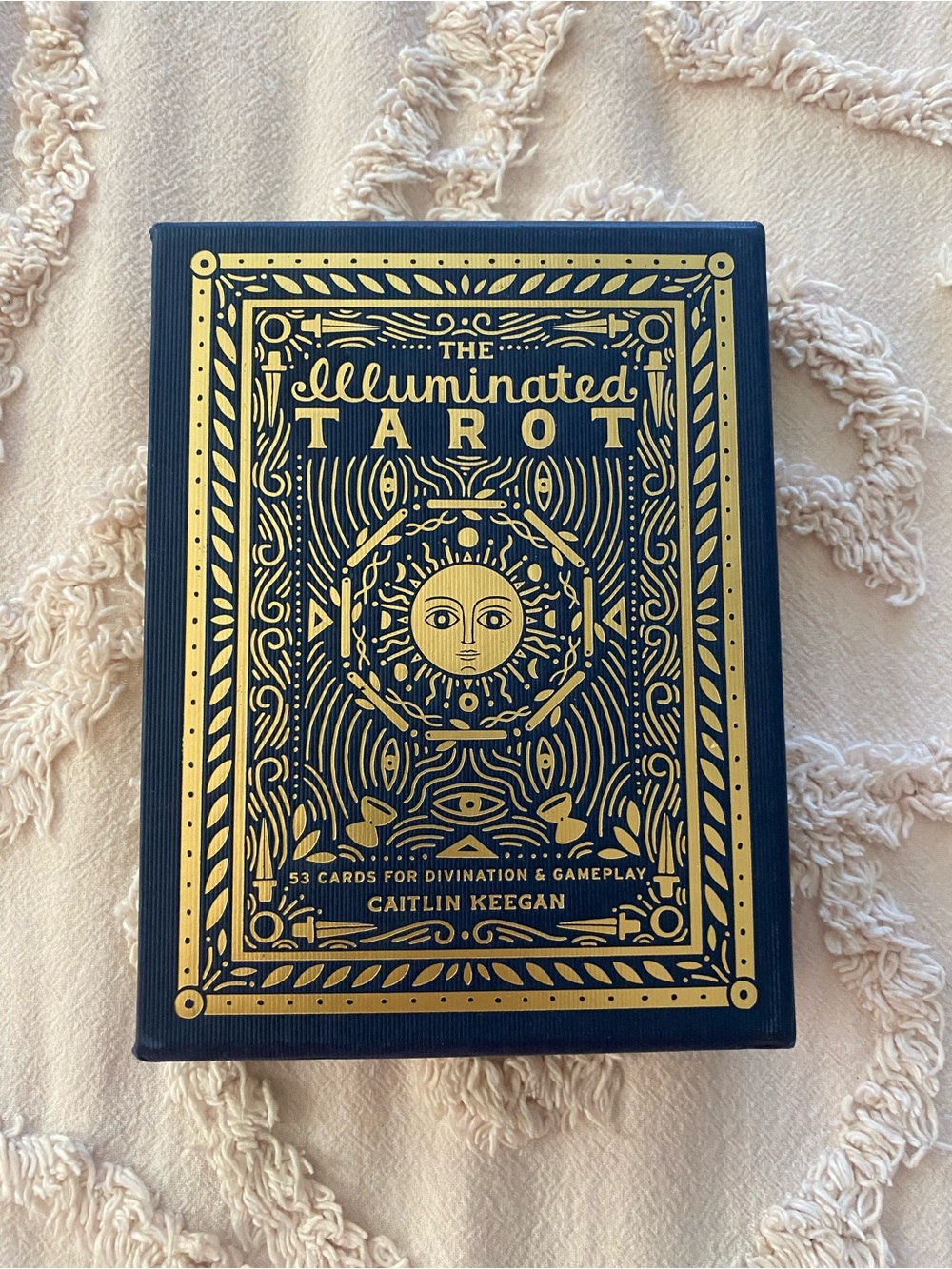 The Illuminated Tarot Deck by Caitlin Keegan - Navy & Gold